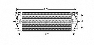 AVA QUALITY COOLING ms4396 -  Интеркулер